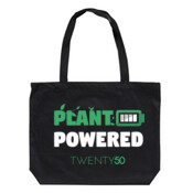 Plant Powered - Eco Biodegradable Shoulder Bag Black