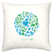 One Planet  - Linen Cushion Cover 50X50cm