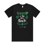 Green Is The New Black - Organic Unisex Tee Black