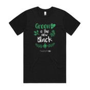 Green Is The New Black - Organic Unisex Tee Black